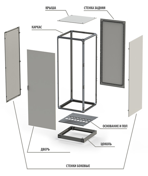 Схема сборки монтажной стойки Универсал